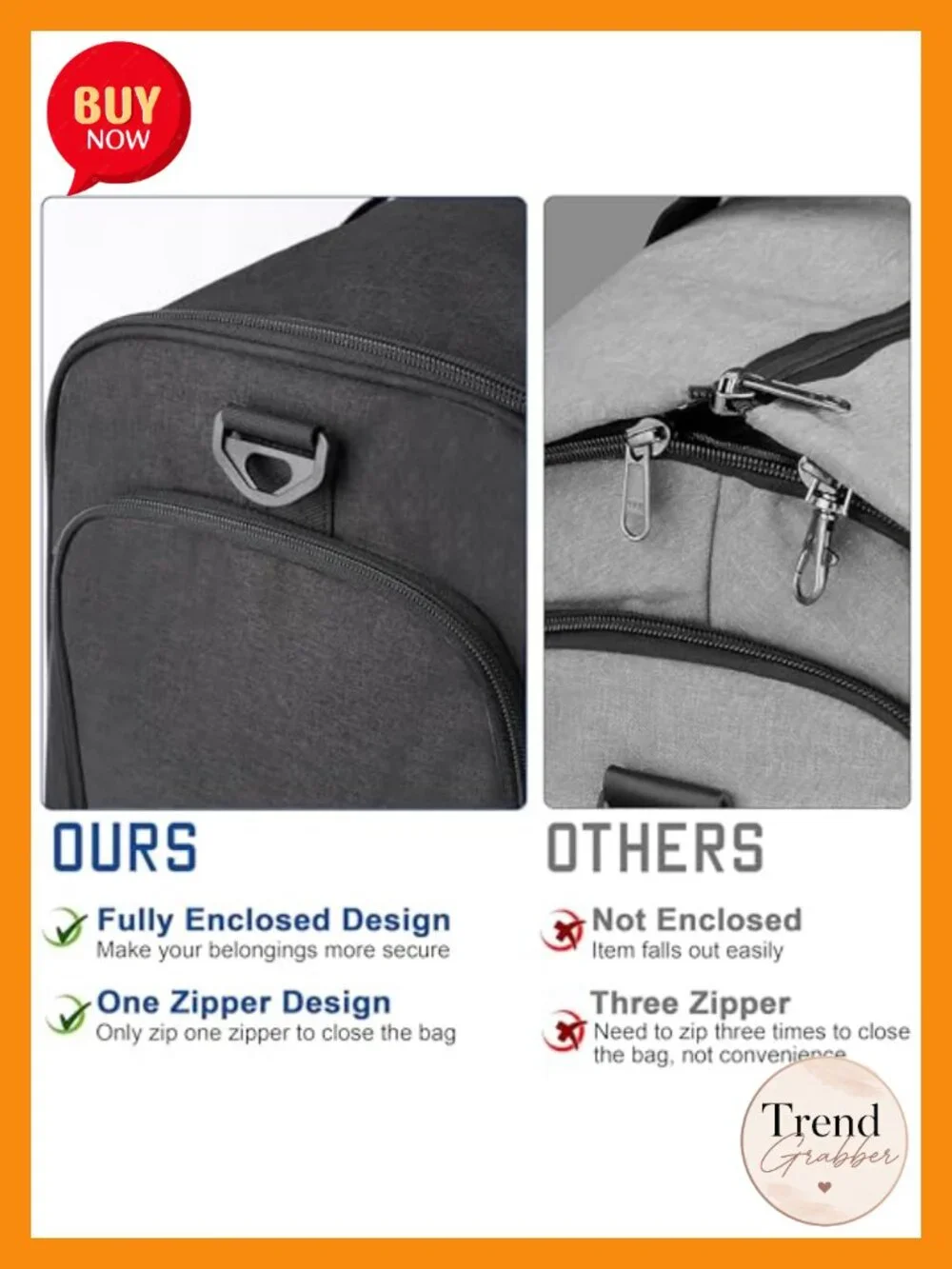Convertible Garment Duffle Bag Carry On Suit Bag with Shoe Compartment